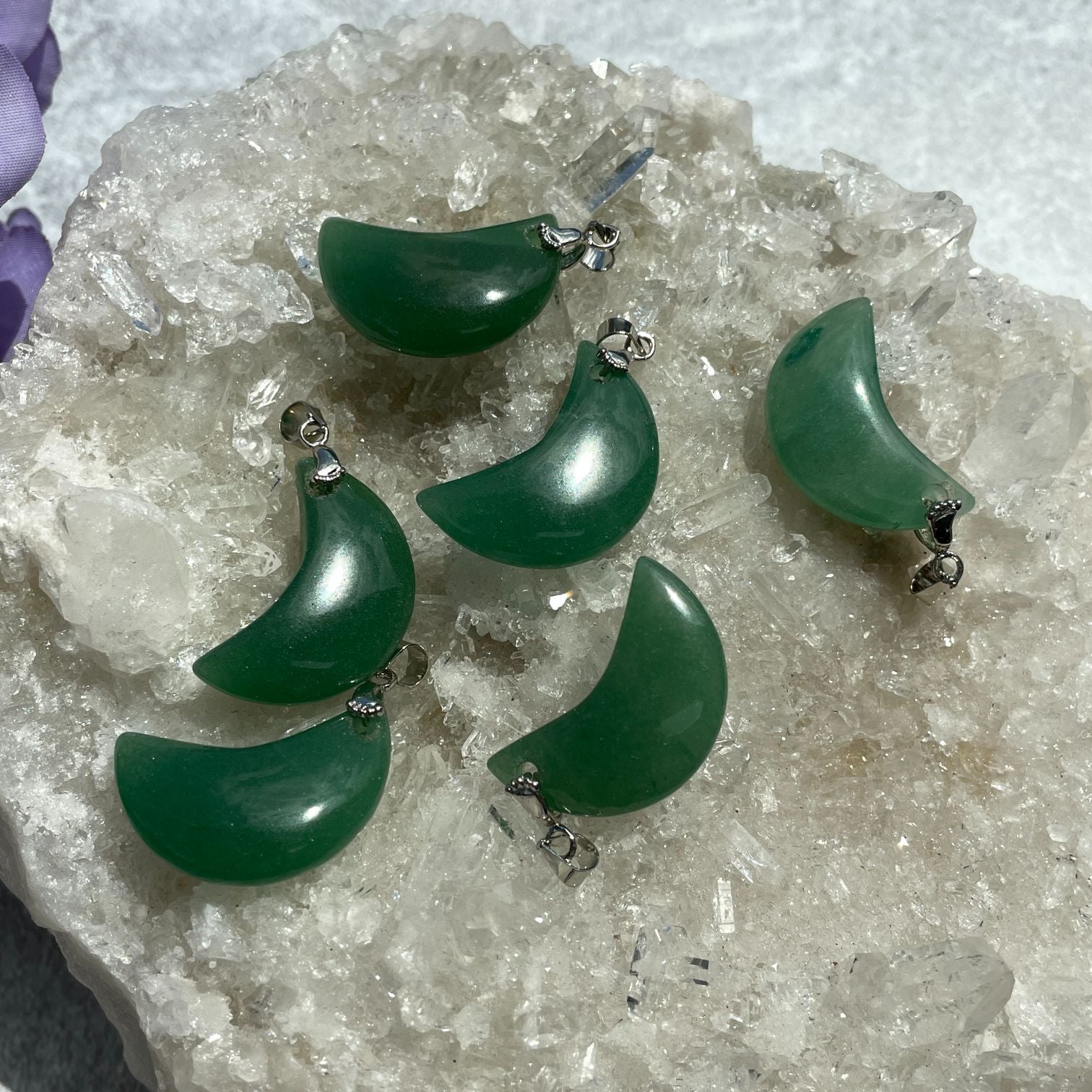 Green Aventurine Moon Pendant Green Aventurine Moon Pendant